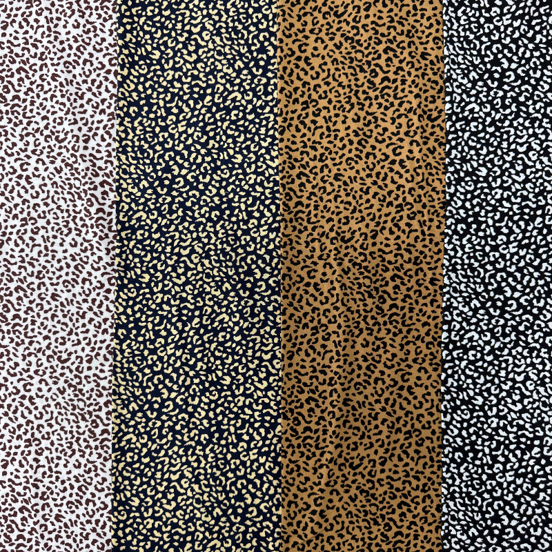 45S otisnuta rajonska tkanina – mali leopard print